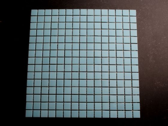 Glasmozaiek  z. Licht Blauw 2x2 cm tegels