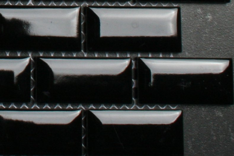 kleine metrotegels zwart glans 23x48mm