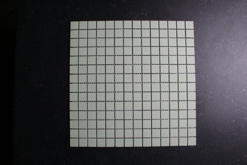 zacht groen strak mozaiek 2x2 cm 