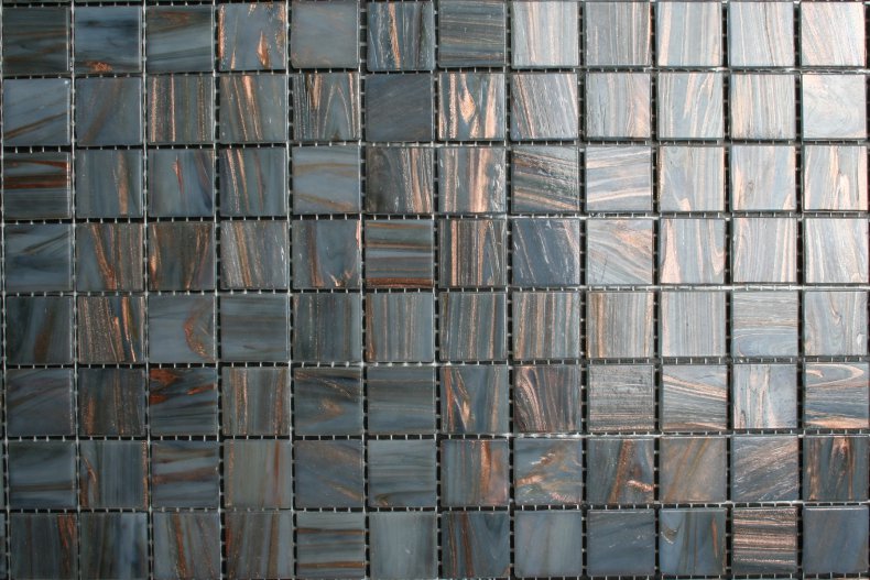 Goud Mozaiek tegels - blauw grijs