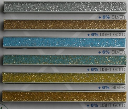 Glitter 100gr zilver of goud