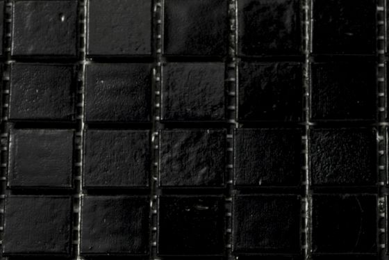 Mozaïek zwart 2x2 cm. op papier