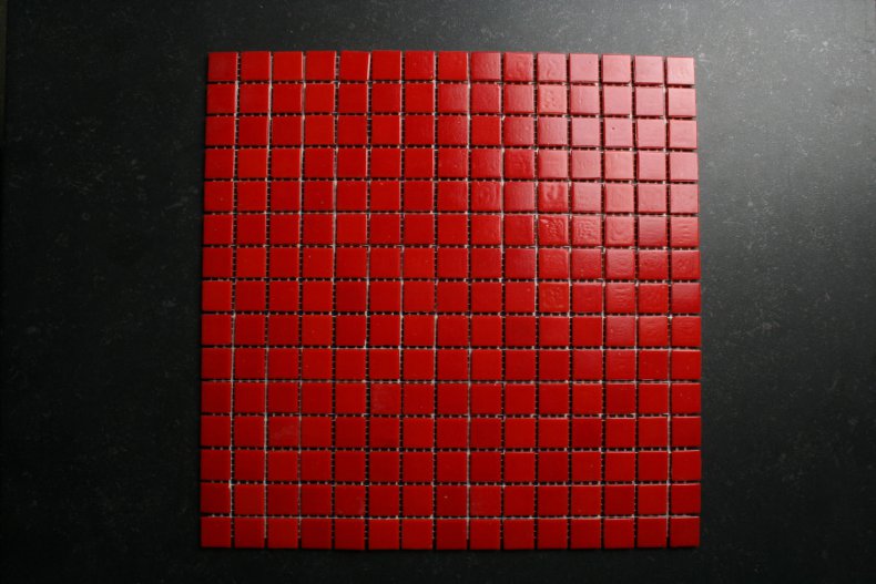 Glasmozaiek Rood 2x2 cm tegels