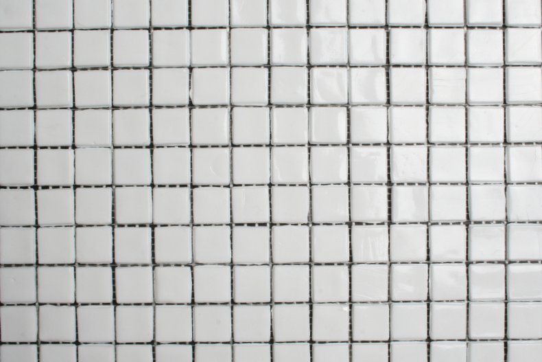 15mm glasmozaiek tegels - wit