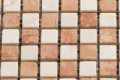 MHNS 04 beige / terracotta mix - matt 15x15x6mm