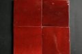 Authentiek glans rood 10x10 cm