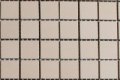 Beige strak mozaiek 2x2 cm 