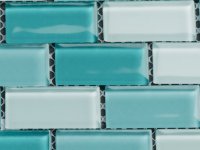 MHDN 27 - turquoise mix - brick 25x50x4mm 