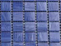 Mozaiek blauw witte nevel tegel
