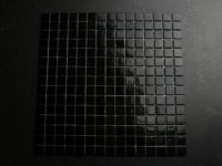 BES Biscuit Praten Glasmozaïek Zwart 2x2 cm tegels - Tegelgemak