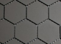 5 cm donker grijs zeshoekig mozaiek